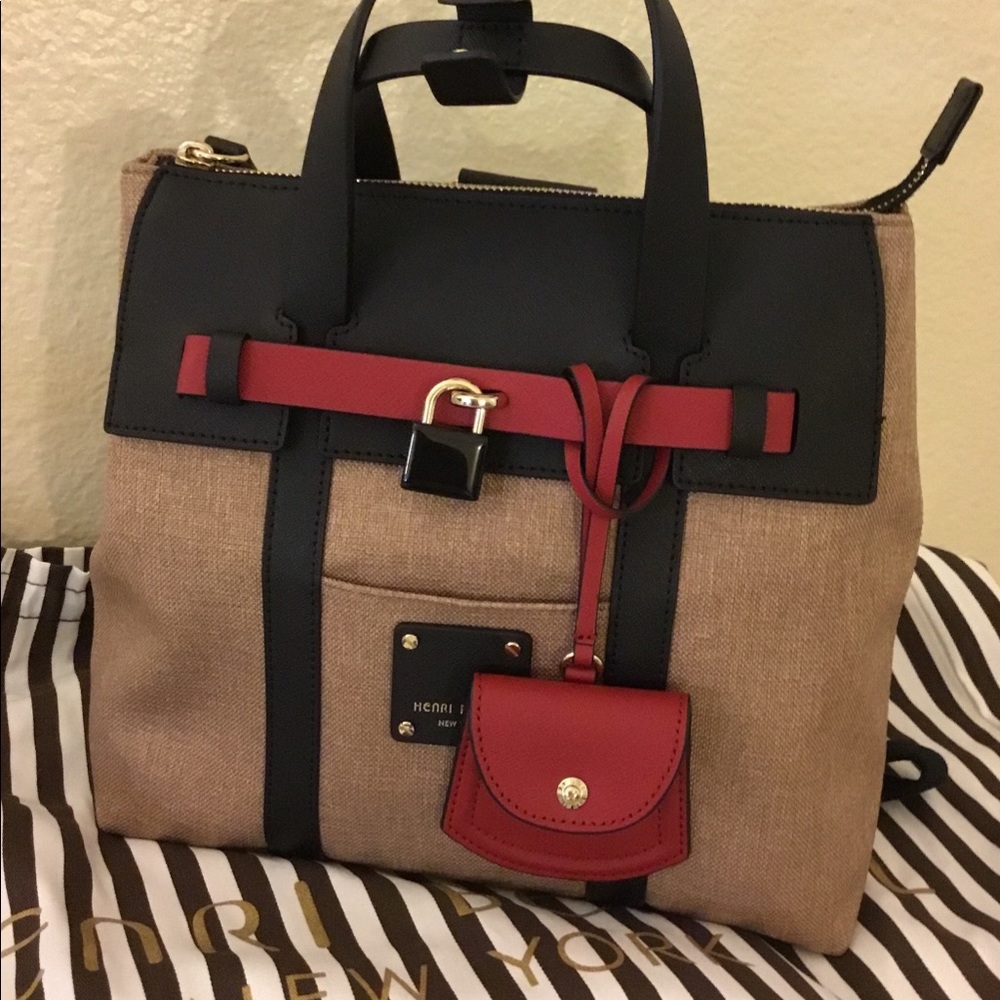 Resale: Henri Bendel convertible canvas backpack
